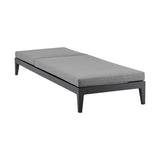 Menorca - Outdoor Patio Adjustable Chaise Lounge Chair In Aluminum With Gray Cushions
