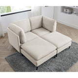 Upholstered Modular Sectional & Tall Legs
