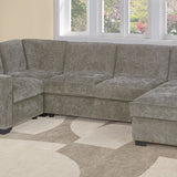 Sectional With RAF Chaise, Armless Loveseat & LAF 1 Arm Chair