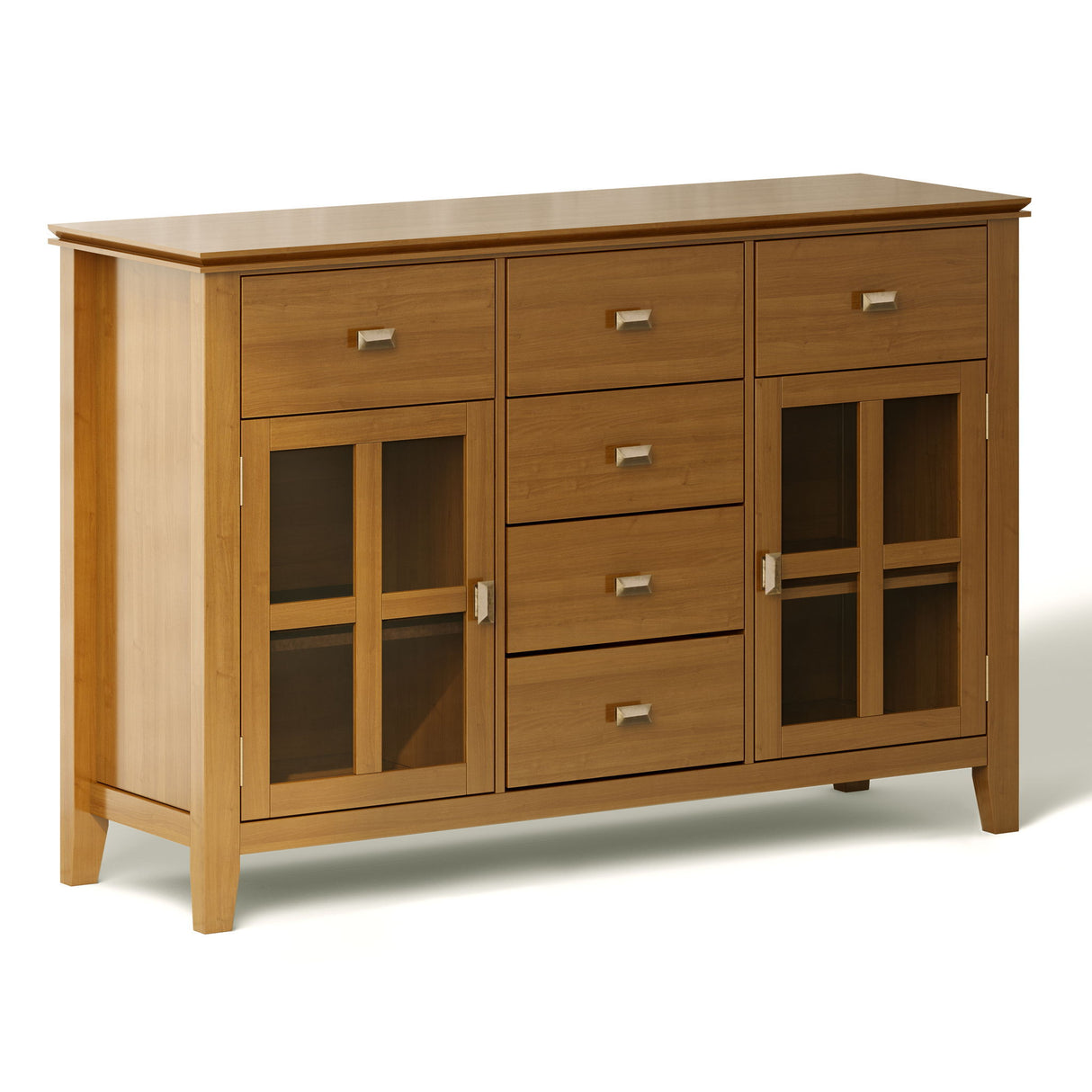 Sideboard Buffet Dining Room Cabinet Solid Wood Storage 54x36in