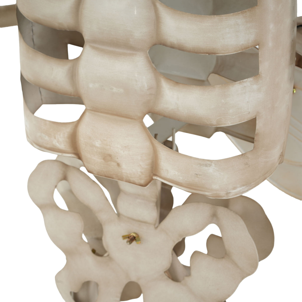 Halloween Skeleton Guitar Yard Decoration For Outdoor Porch - Ivory White