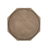 French Country Accent Table With Spider Leg Design - Natural / White