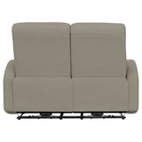 Manual Reclining Loveseat With Dual Seating Support For Living Room