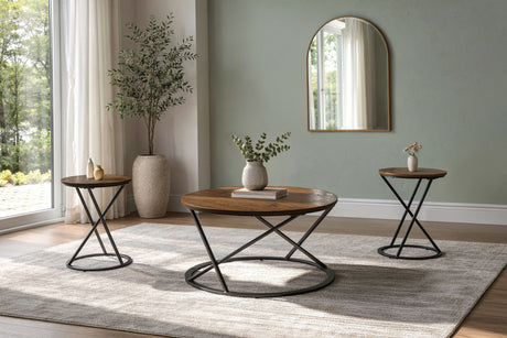 Emery - 3 Piece Occasional Set (1 Coffee & 2 End Tables) - Brown