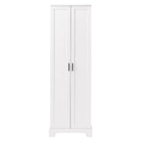 Storage Cabinet With Adjustable Shelves, 2 Doors, Rectangle Design For Bathroom