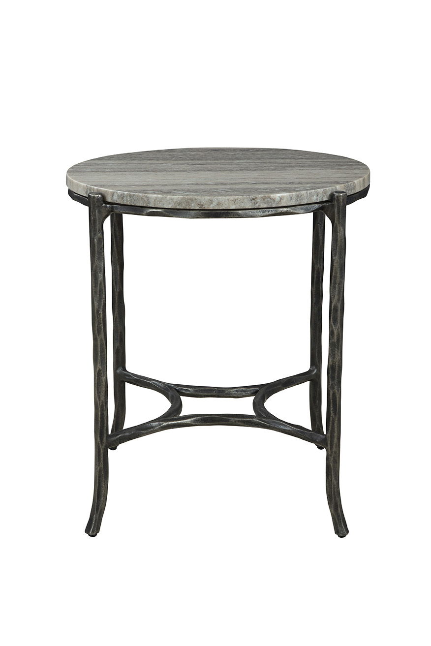 Stonewall - End Table - Silver / Black