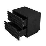 Nightstand With 2 Drawers, No Handles