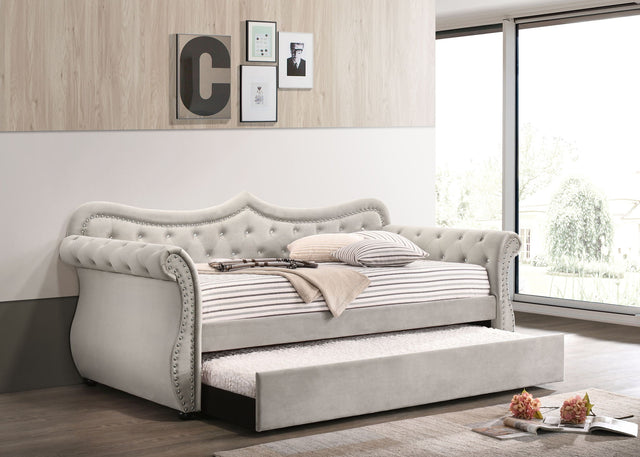Adkins - Twin Daybed With Trundle - Beige - Daybeds - Alpine Outlets