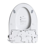 Smart Bidet Toilet Seat & Side Knob Adjustable Heated Seat With Water Temperature And Pressure Adjustment Portable Bidet - White