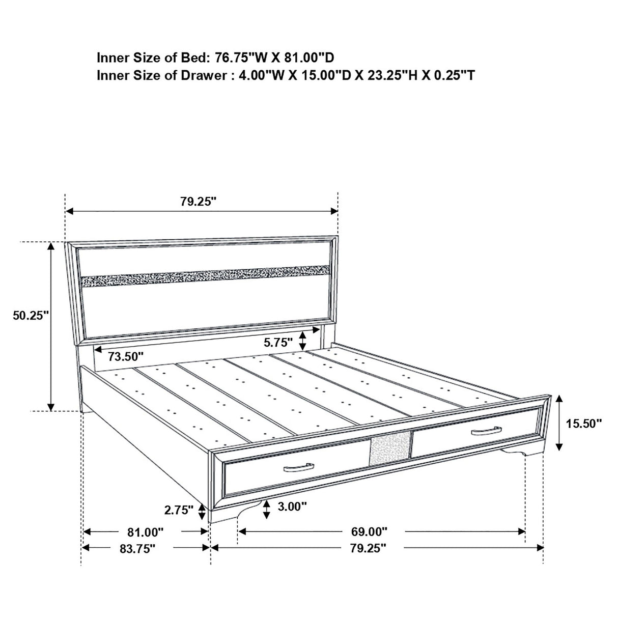 Annie - 5 Piece Bedroom Set