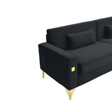 2 Pieces Sofa Sofa Set With Removable Cushions For Home Apartment