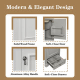 Bathroom Vanity With Sink, Soft Close Door, Adjustable U-Shaped Shelf