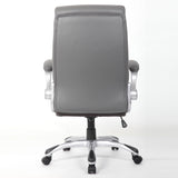 High Back Ergonomic Executive Office Chair, Adjustable Height And Lumbar Support For Home & Office - Antique Gray