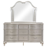 Colwood - 9 Drawer Dresser With Mirror - Silver