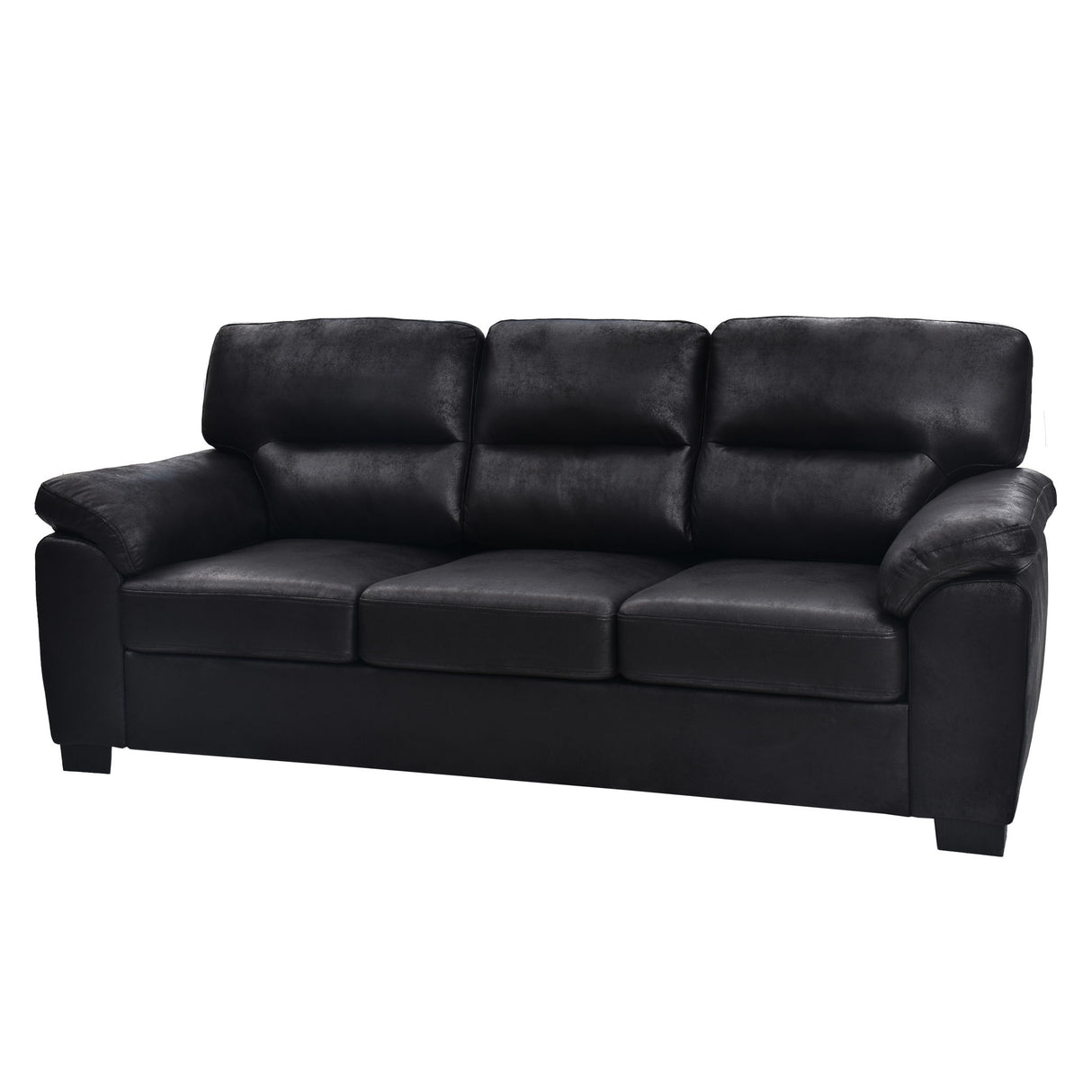 3 Seater Sofa With Padded Armrests And Triangular Leg