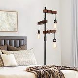 Dimmable Industrial 3-Light Tree Floor Lamp