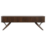 Stewart - TV Stand With Sliding Doors - Walnut