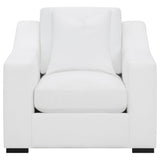Chelan - Upholstered Sloped Arm Accent Chair - White