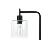 Lighting, Table Lamp, USB Port Included, Glass Shade, Modern - Black