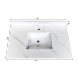 Bathroom Vanity Top With Undermount Single Bowl Sink