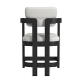 Portland - Arm Counter Stool (Set of 2) - Black / White