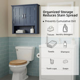 Multi Functional Wall Mounted Cabinet With Adjustable Shelves For Bathroom