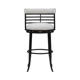 Telia - Upholstered Swivel Bar Height Barstool
