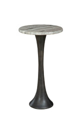 Trumpet - Martini Table - Silver / Black