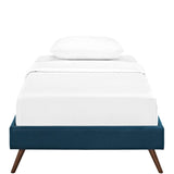 Fabric Platform Bed Frame with Round Splayed Legs - Platform Bed available at Alpine Outlets in Denver