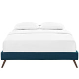 Fabric Platform Bed Frame with Round Splayed Legs - Platform Bed available at Alpine Outlets in Denver