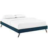 Fabric Platform Bed Frame with Round Splayed Legs - Platform Bed available at Alpine Outlets in Denver