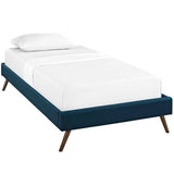 Fabric Platform Bed Frame with Round Splayed Legs - Platform Bed available at Alpine Outlets in Denver