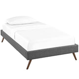 Fabric Platform Bed Frame with Round Splayed Legs - Platform Bed available at Alpine Outlets in Denver