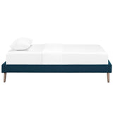 Fabric Platform Bed Frame with Round Splayed Legs - Platform Bed available at Alpine Outlets in Denver