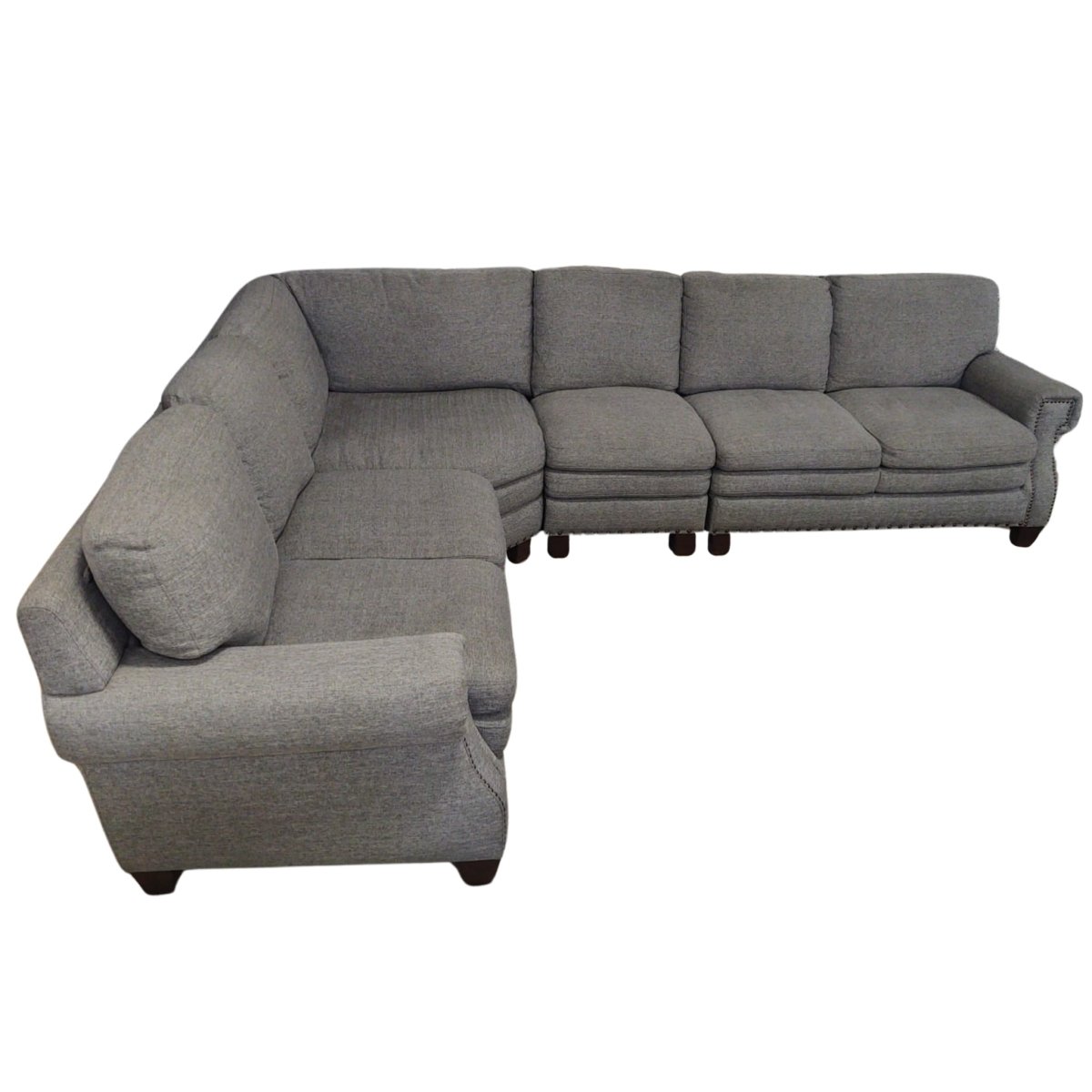 Fabric Sectional (Gray) - Alpine Outlets