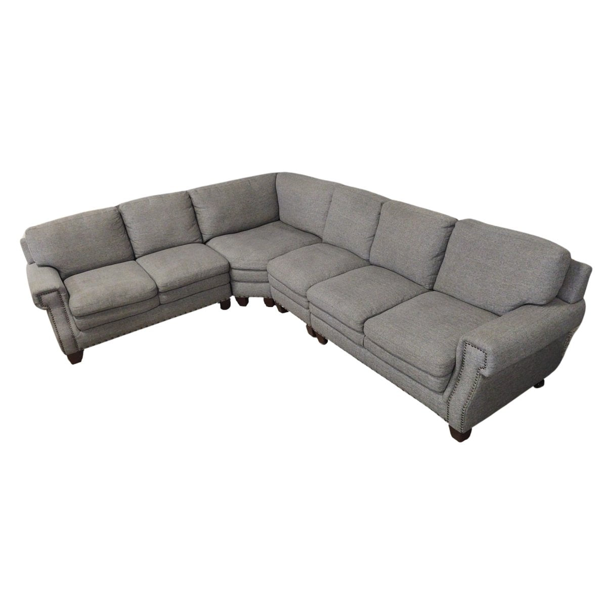 Fabric Sectional (Gray) - Alpine Outlets