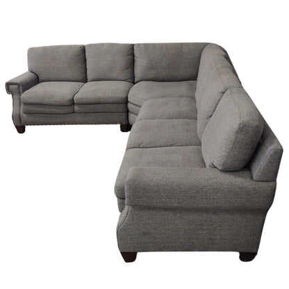 Fabric Sectional (Gray) - Alpine Outlets