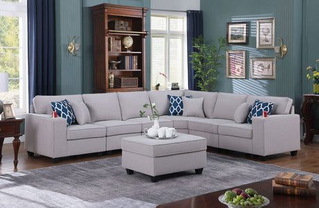 Cooper - Comfort Sectional Sofa With Ottomans And Cupholder - 2 Piece Living Room Sets - Alpine Outlets