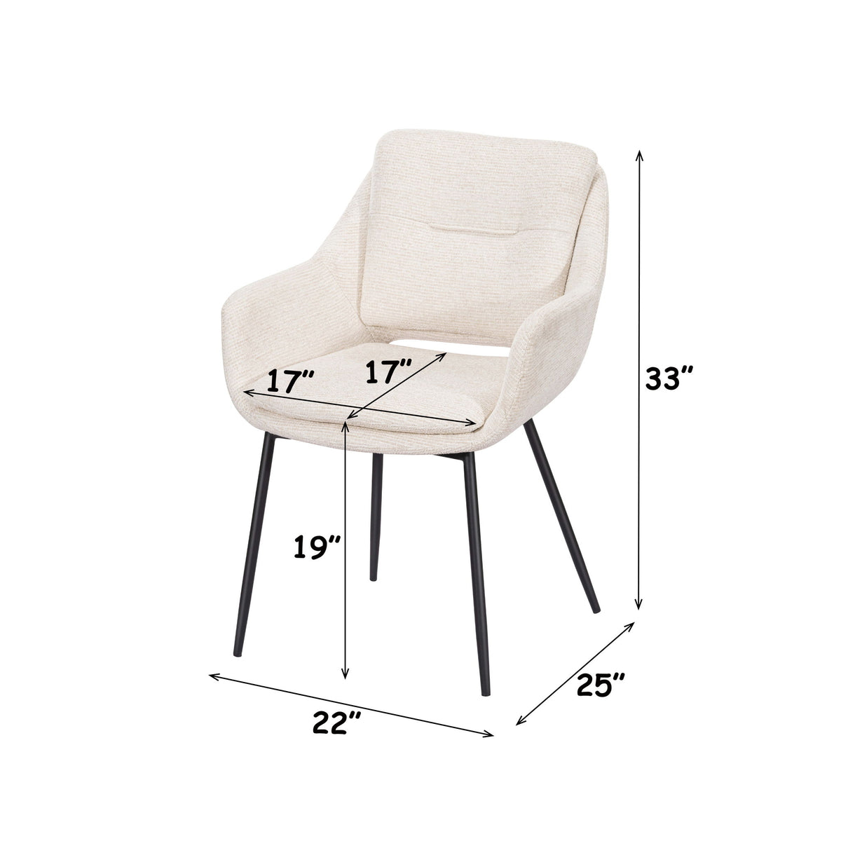 Bexley - Arm Chair (Set of 2) - Beige