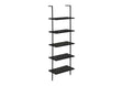 Bookshelf, Bookcase, Etagere, Ladder, 5 Tier, For Office, Marble Look Contemporary & Modern - Etageres - Alpine Outlets