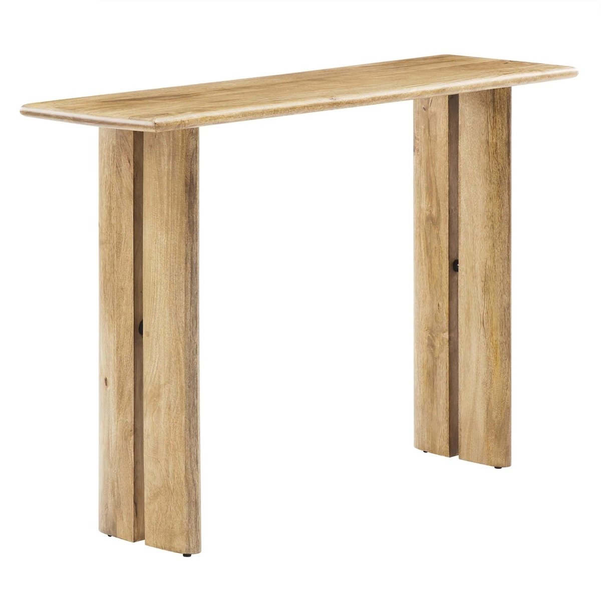 Farmhouse Mango Wood Console Table – Natural 46 Inch - Ottomans available at Alpine Outlets in Denver
