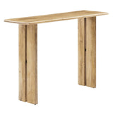 Farmhouse Mango Wood Console Table – Natural 46 Inch - Ottomans available at Alpine Outlets in Denver