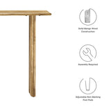 Farmhouse Mango Wood Console Table – Natural 46 Inch - Ottomans available at Alpine Outlets in Denver