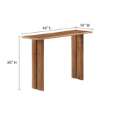 Farmhouse Mango Wood Console Table – Natural 46 Inch - Ottomans available at Alpine Outlets in Denver