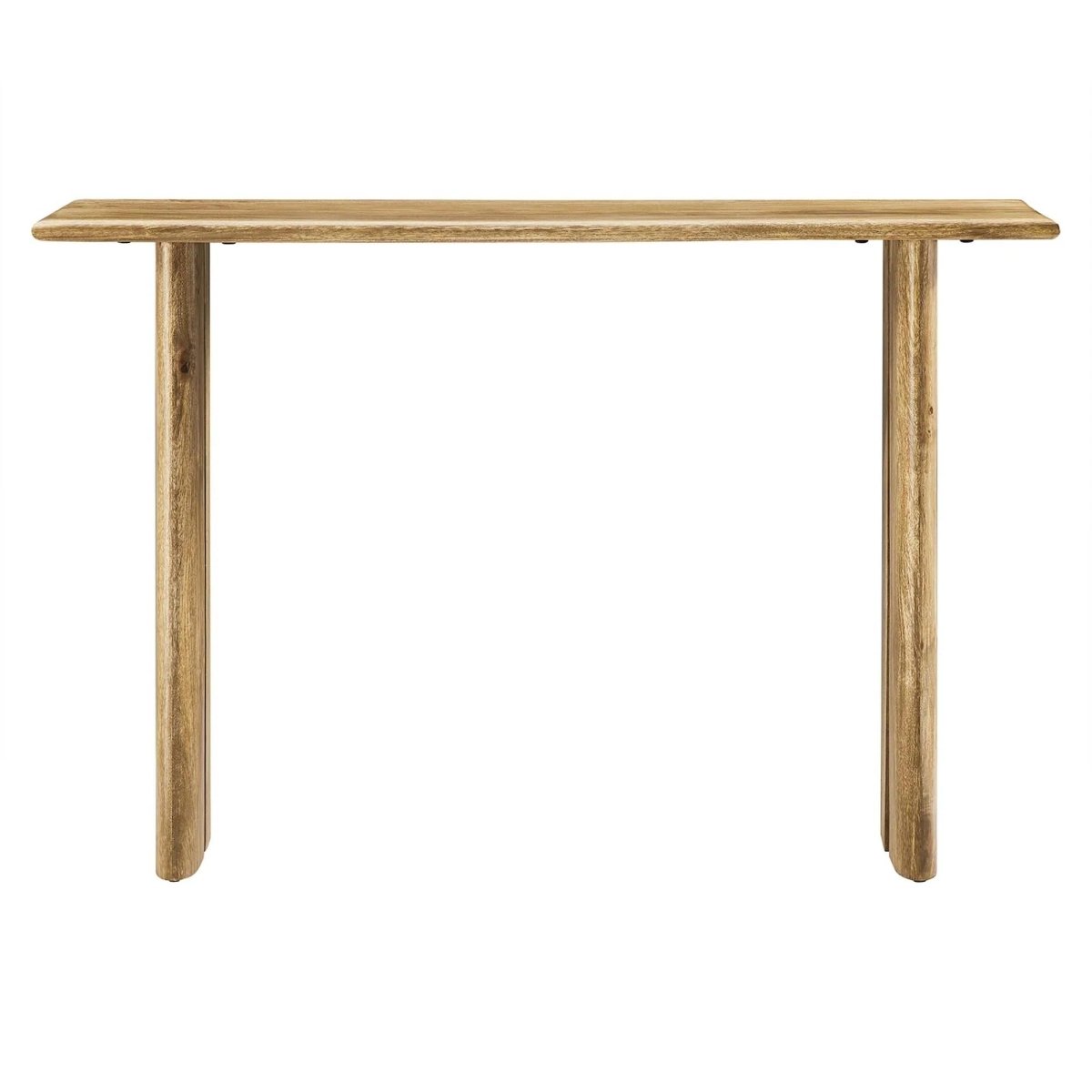 Farmhouse Mango Wood Console Table – Natural 46 Inch - Ottomans available at Alpine Outlets in Denver