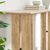 Farmhouse Mango Wood Console Table – Natural 46 Inch - Ottomans available at Alpine Outlets in Denver