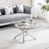 Round Table With Angular Slanted Legs