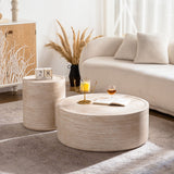 Modern Round Table With Mars Pattern For Living Room