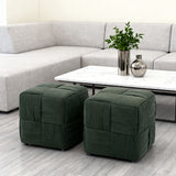 Modern Ottoman Foot Rest With Woven Design