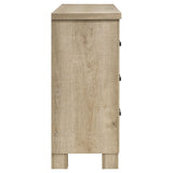 Sansome - 6 Drawer Bedroom Dresser With Pulls - Oak
